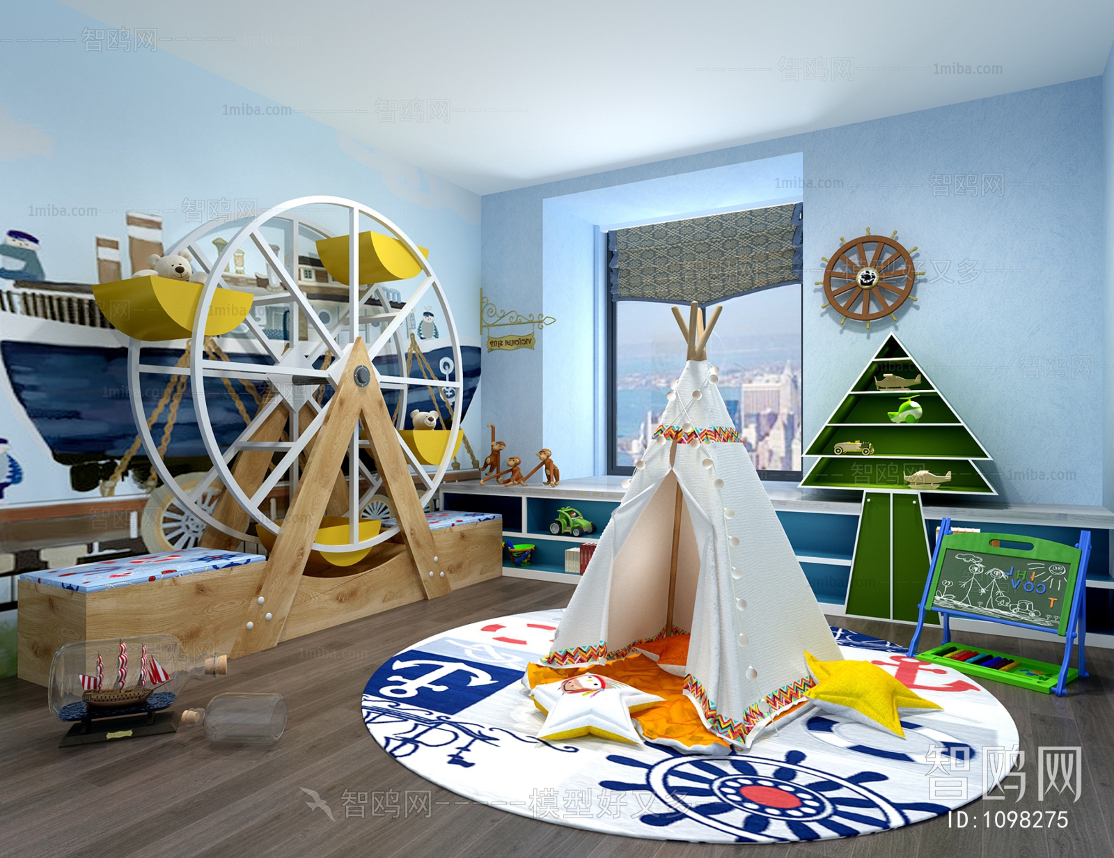 Modern Children's Room Activity Room