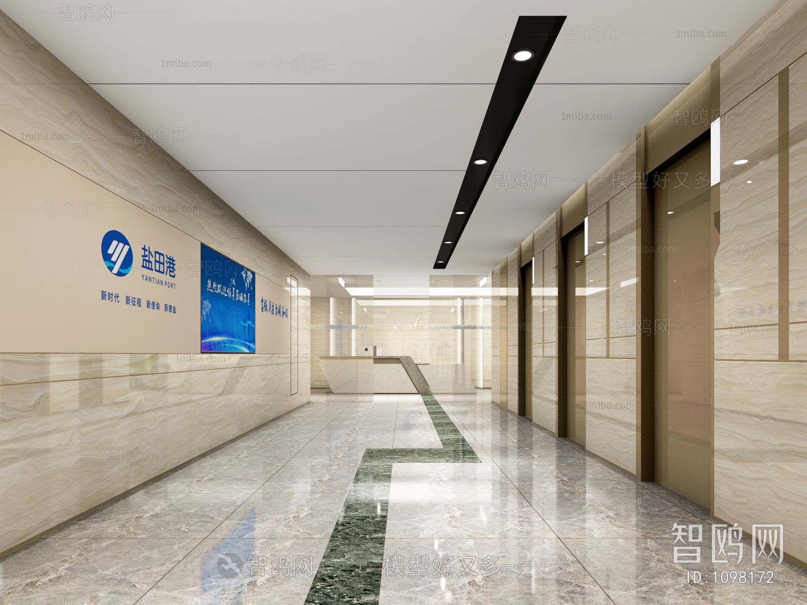 Modern Corridor/elevator Hall