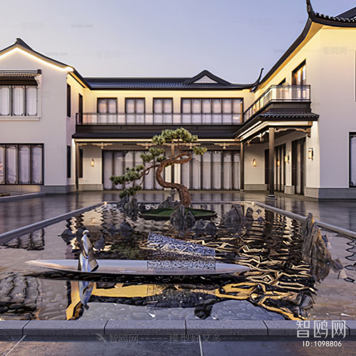 New Chinese Style Courtyard/landscape