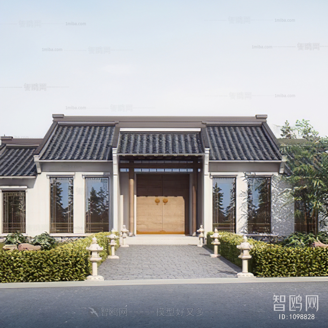 New Chinese Style Villa Appearance