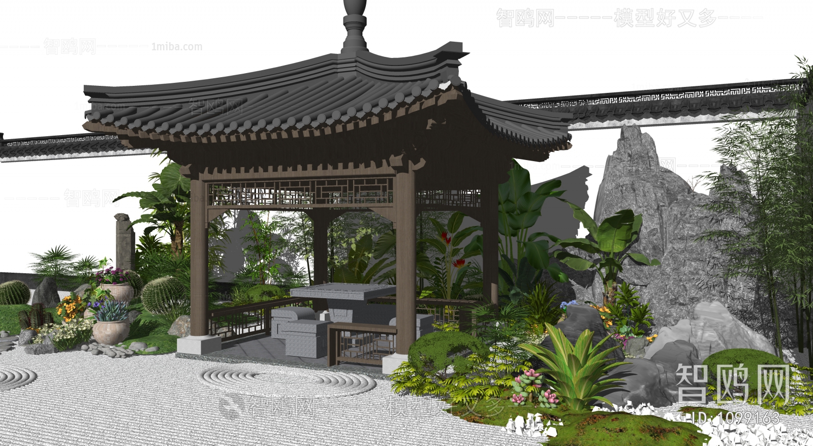 New Chinese Style Courtyard/landscape