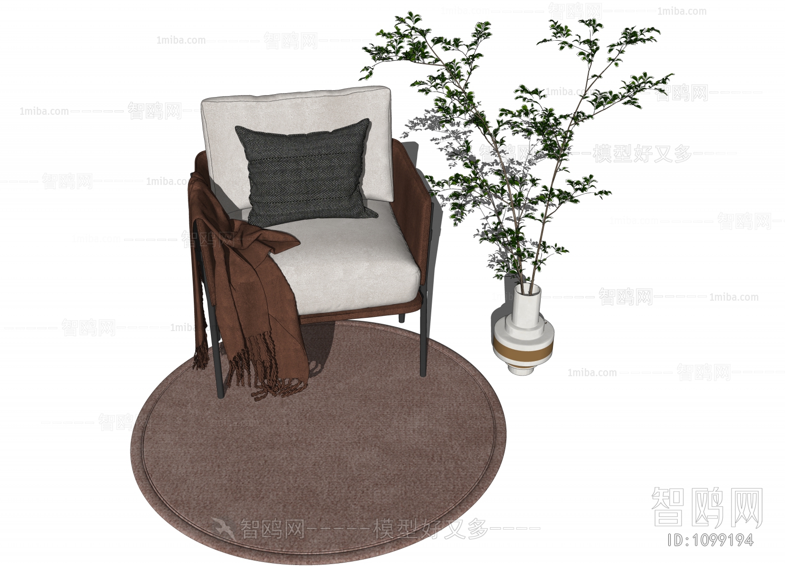 Nordic Style Lounge Chair