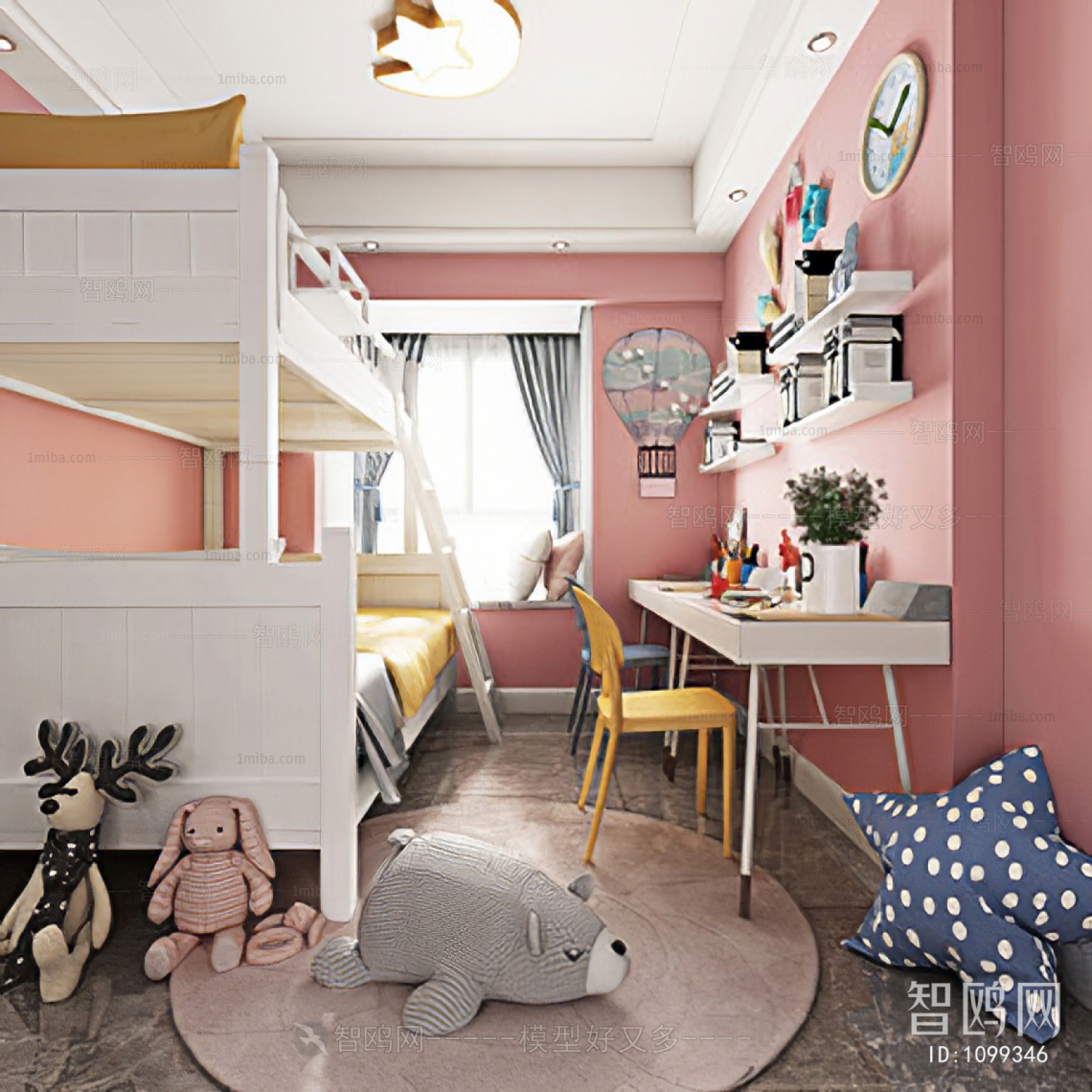 Nordic Style Girl's Room Daughter's Room