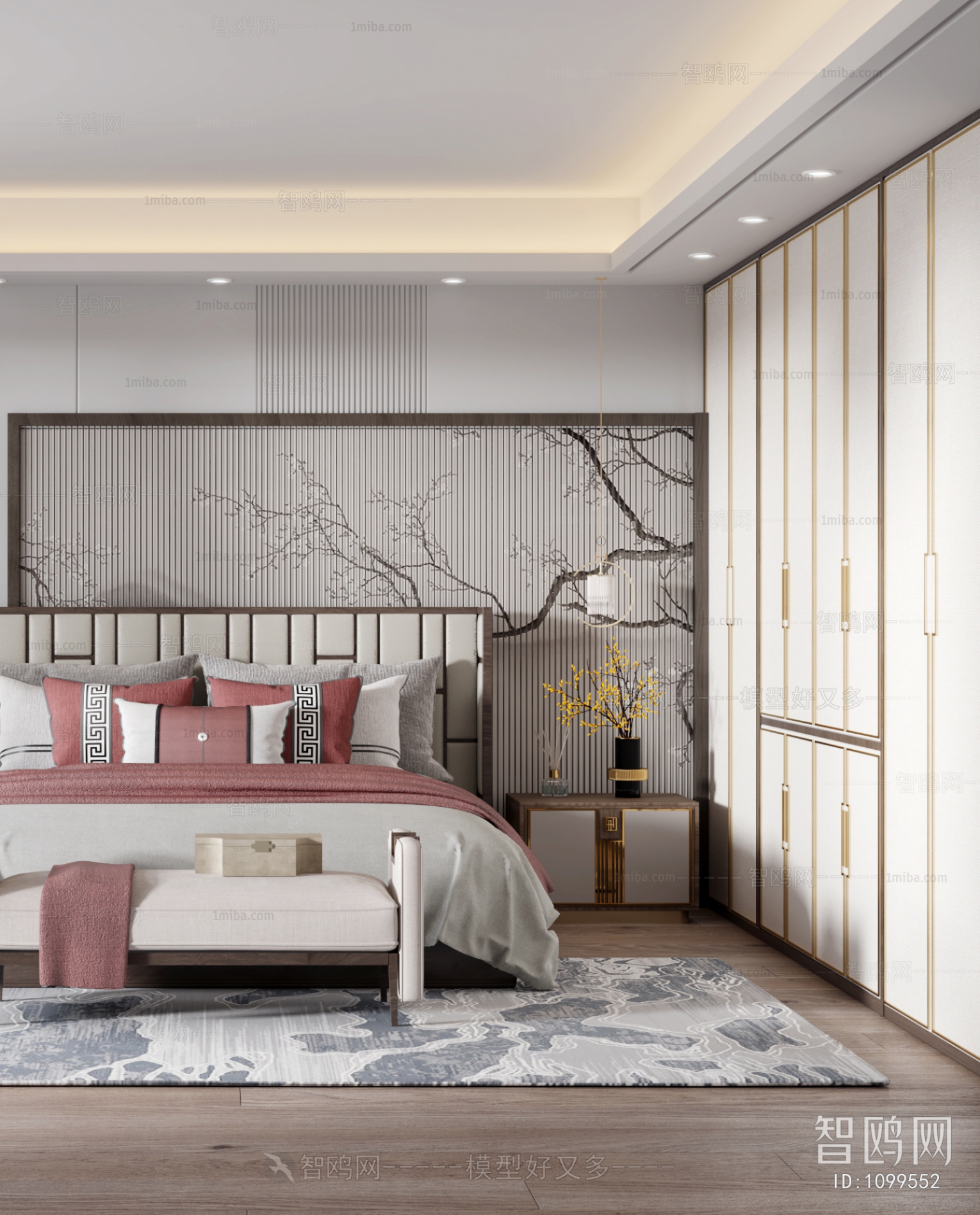 New Chinese Style Bedroom