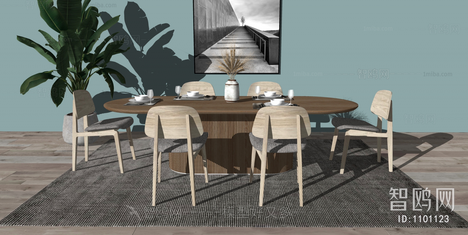 Nordic Style Dining Table And Chairs