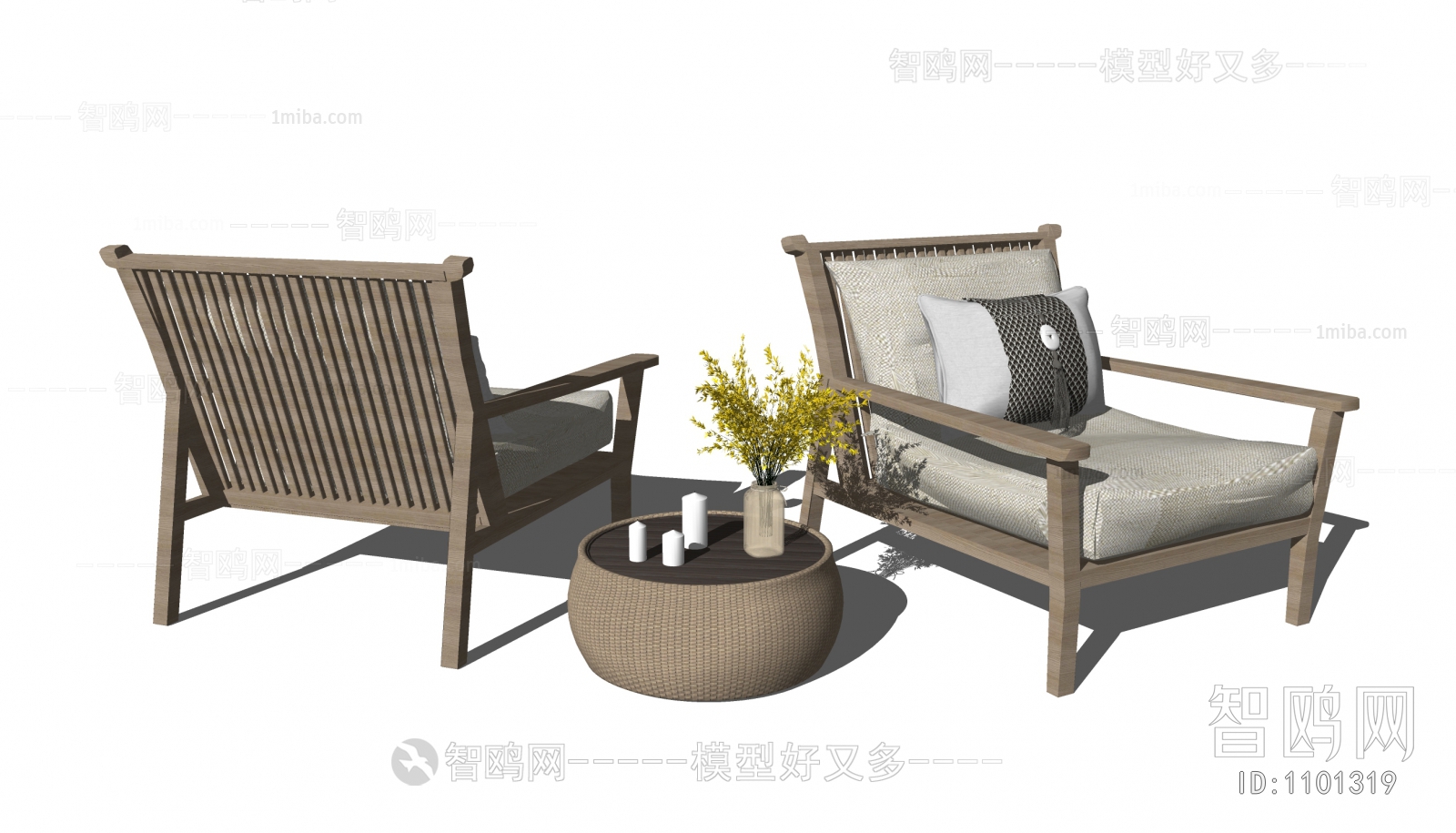 New Chinese Style Lounge Chair