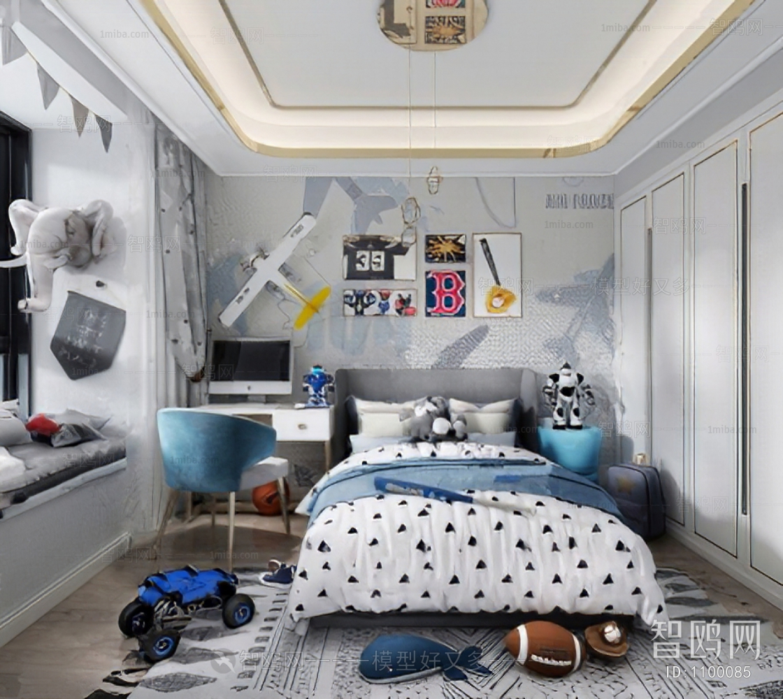 Nordic Style Boy's Room And Son's Room