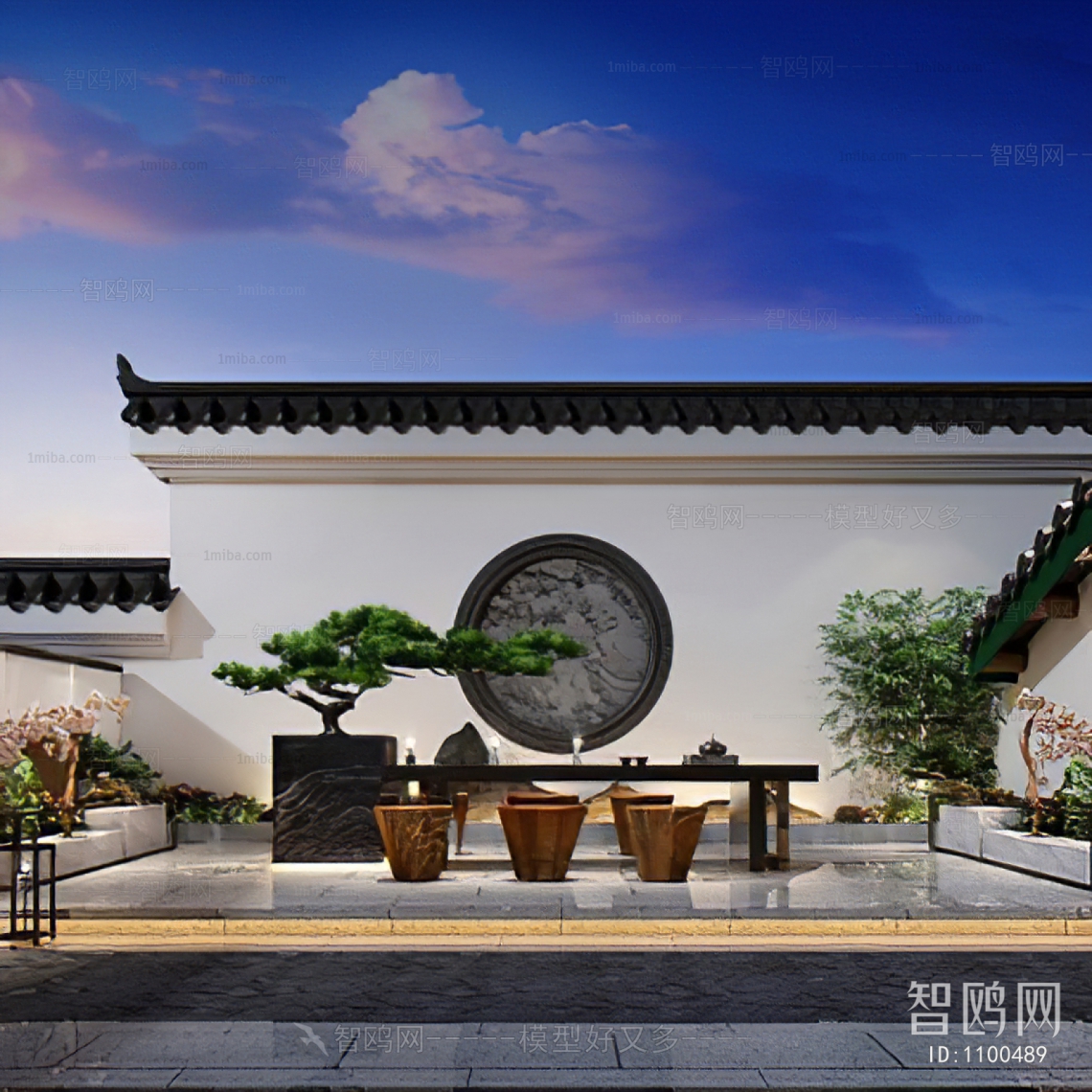 New Chinese Style Courtyard/landscape