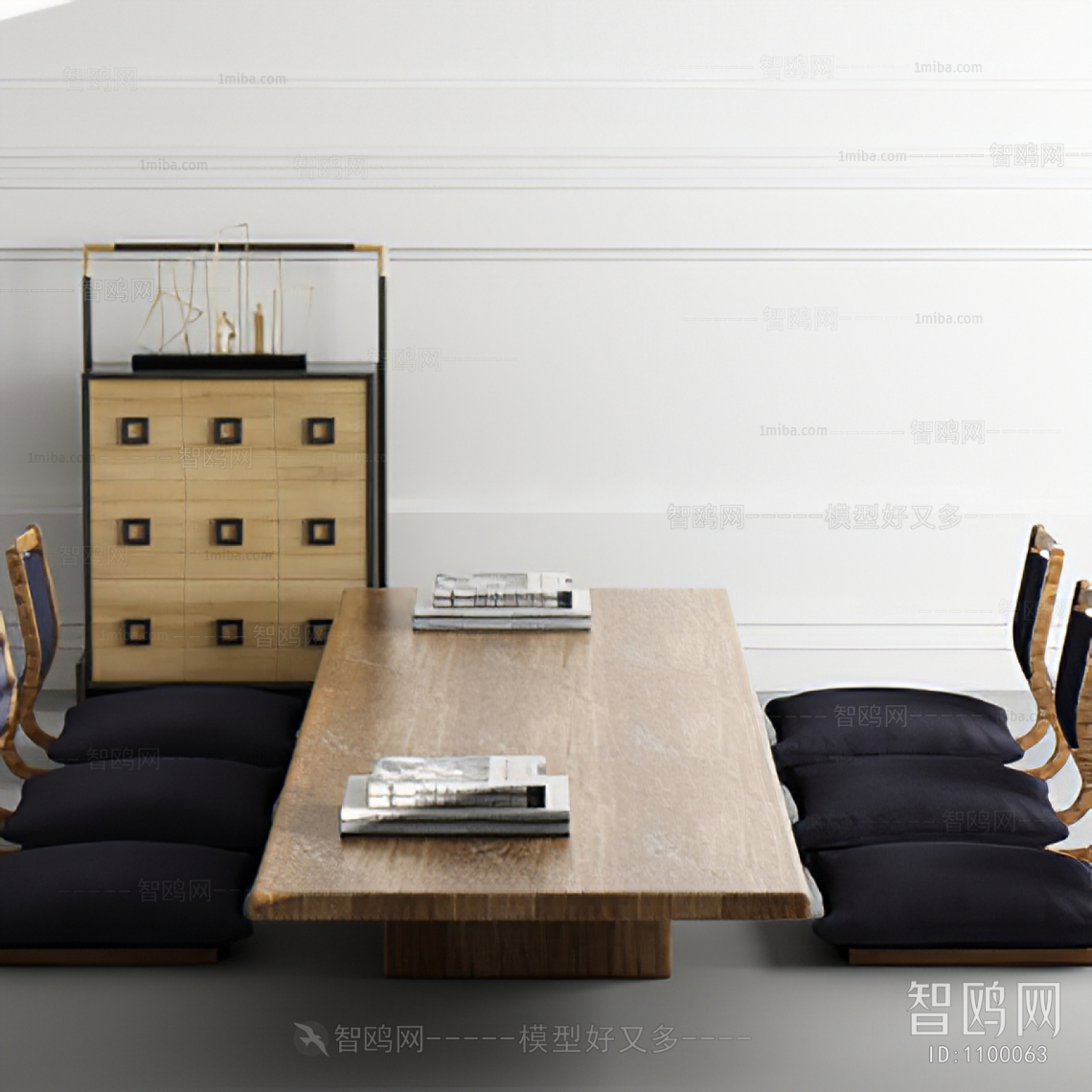 日式原木榻榻米茶桌椅