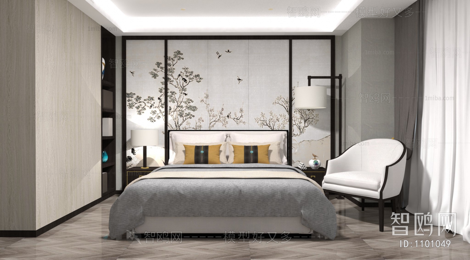 New Chinese Style Bedroom