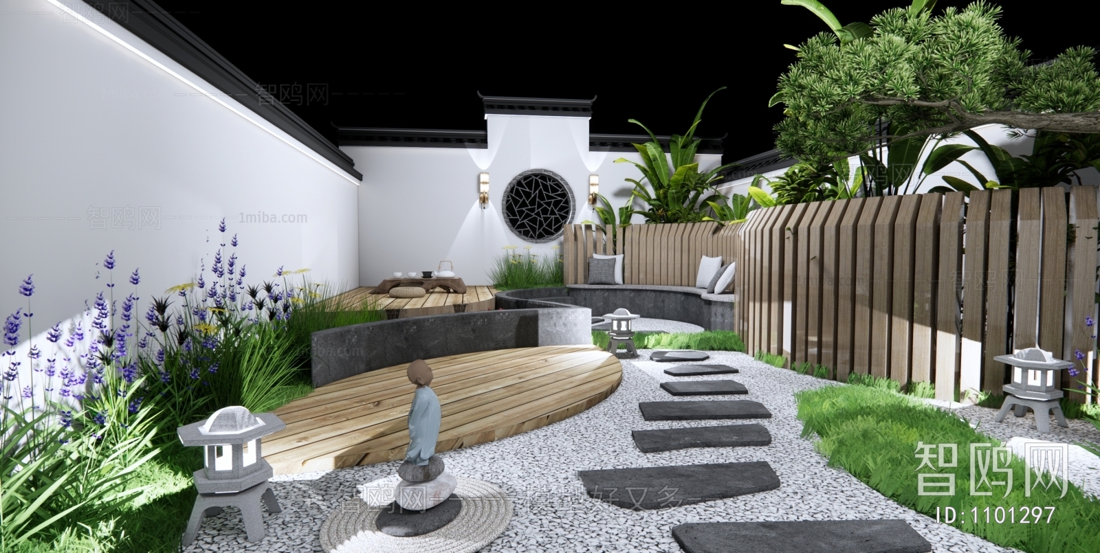 New Chinese Style Courtyard/landscape