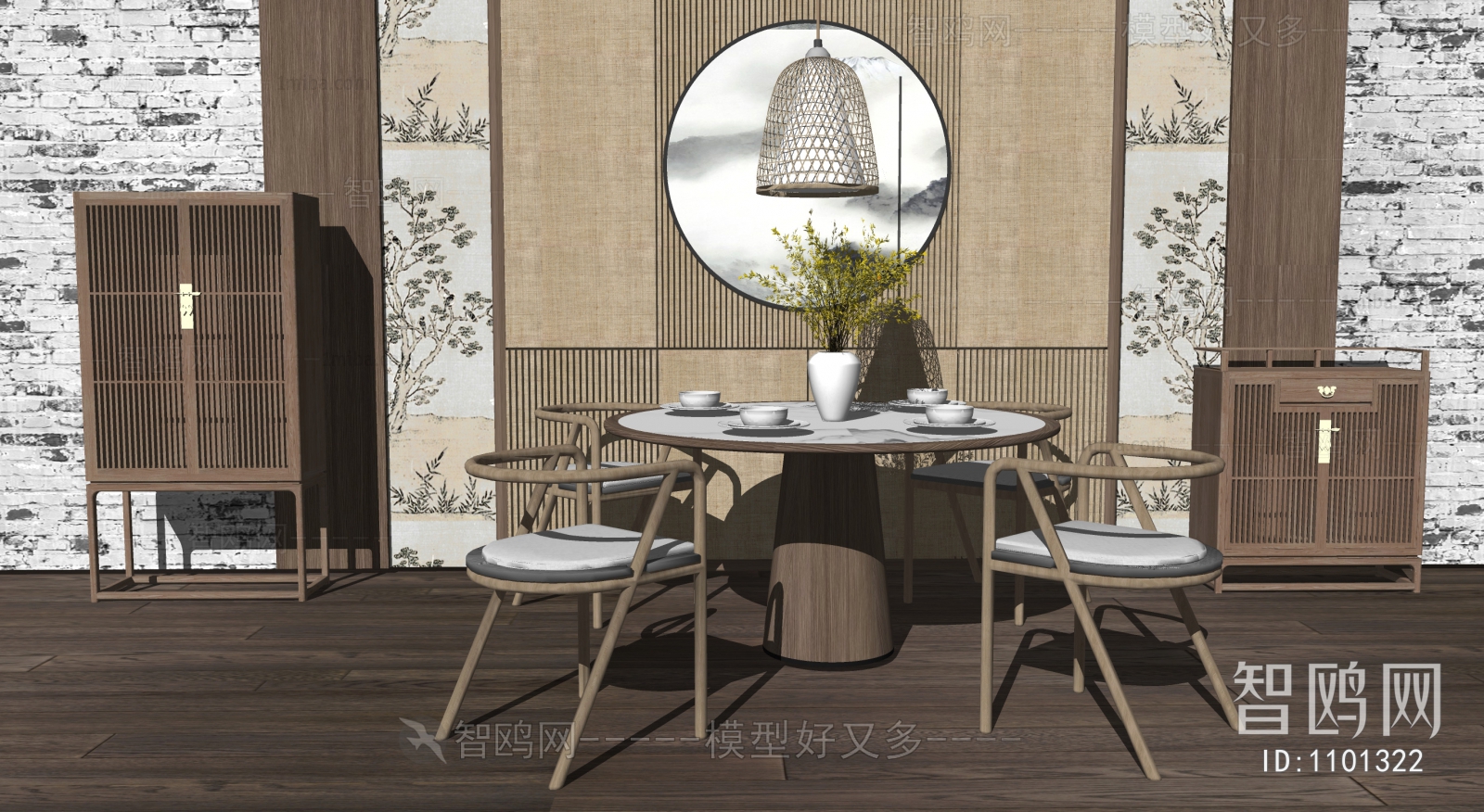 New Chinese Style Dining Table And Chairs