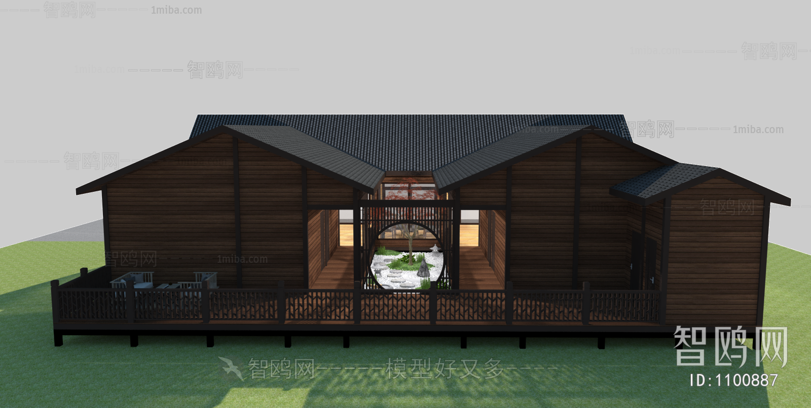 New Chinese Style Courtyard/landscape