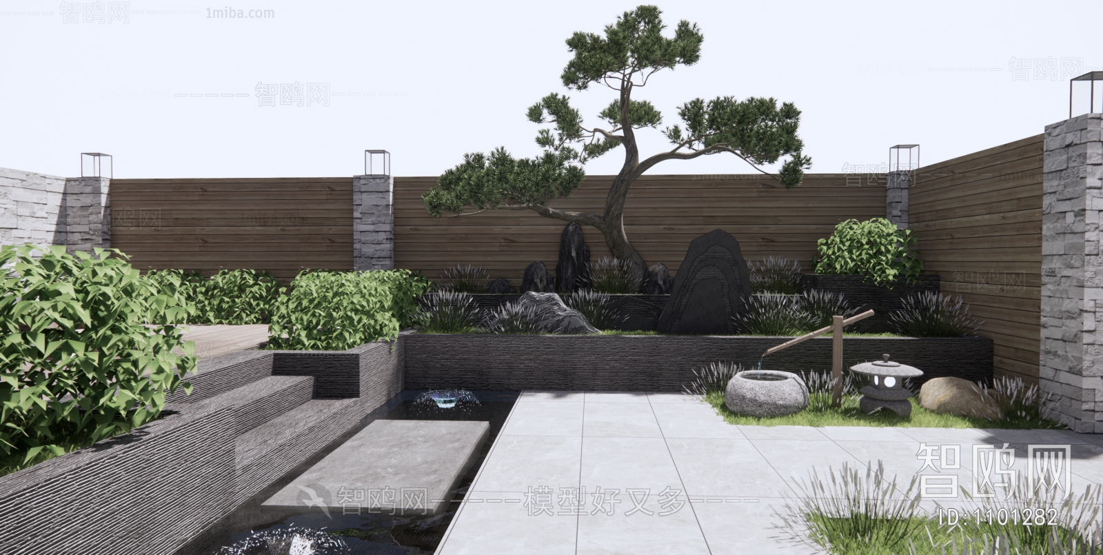 New Chinese Style Courtyard/landscape