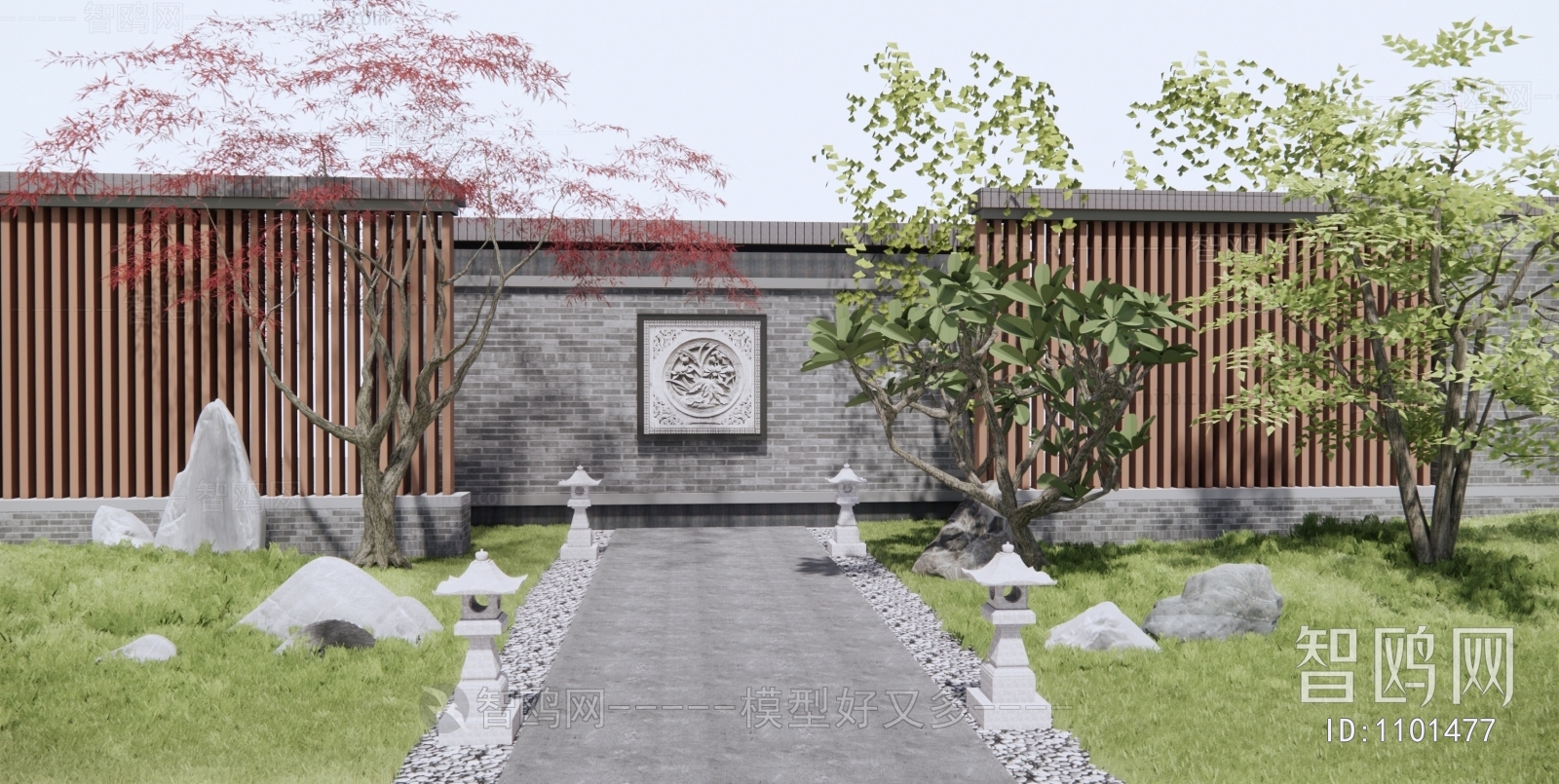 New Chinese Style Courtyard/landscape