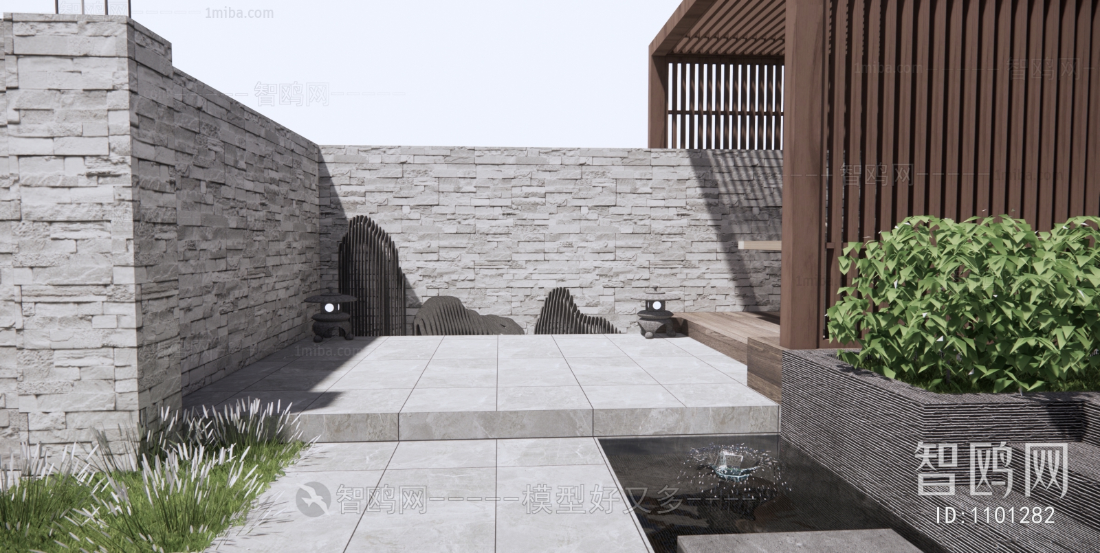 New Chinese Style Courtyard/landscape