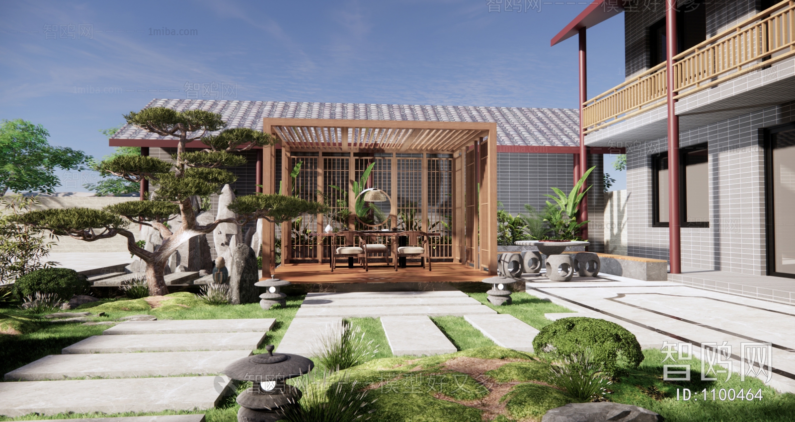 New Chinese Style Courtyard/landscape