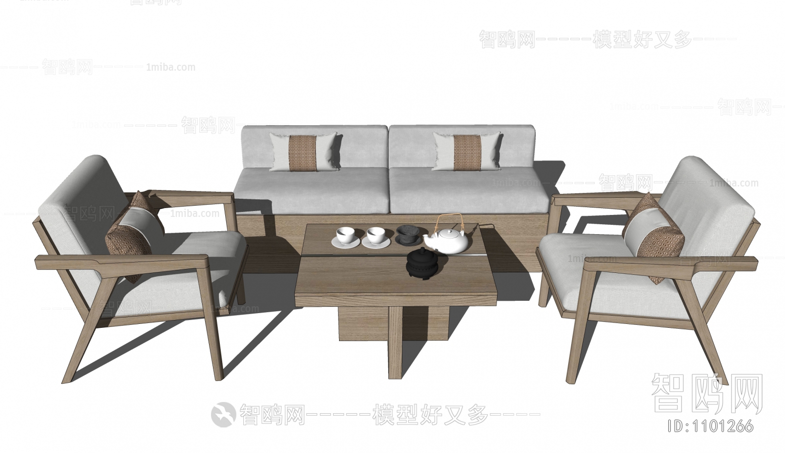 New Chinese Style Sofa Combination