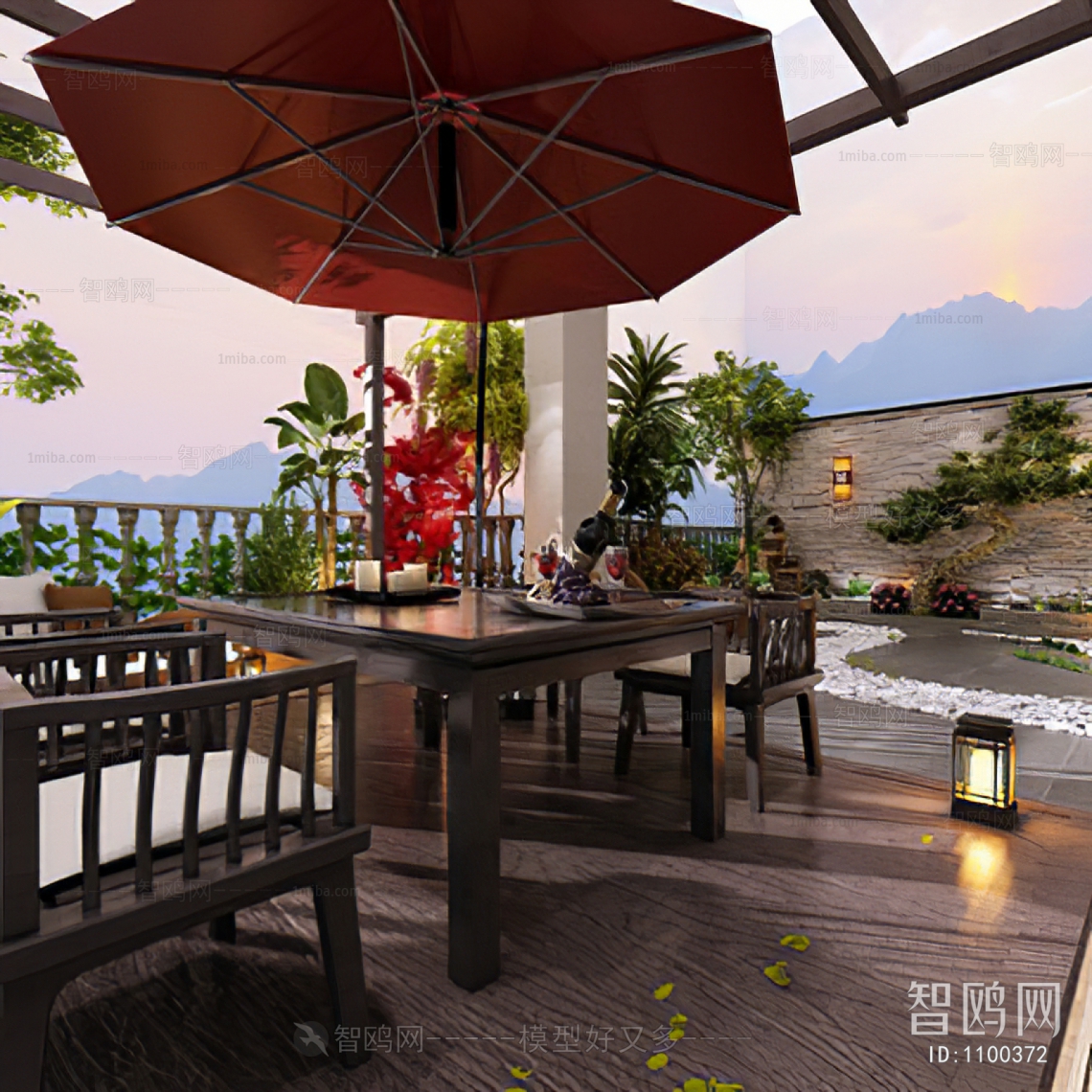 New Chinese Style Courtyard/landscape