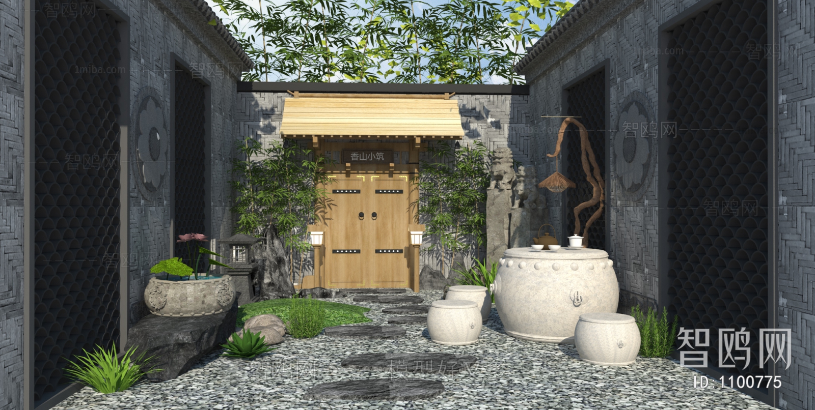 New Chinese Style Courtyard/landscape