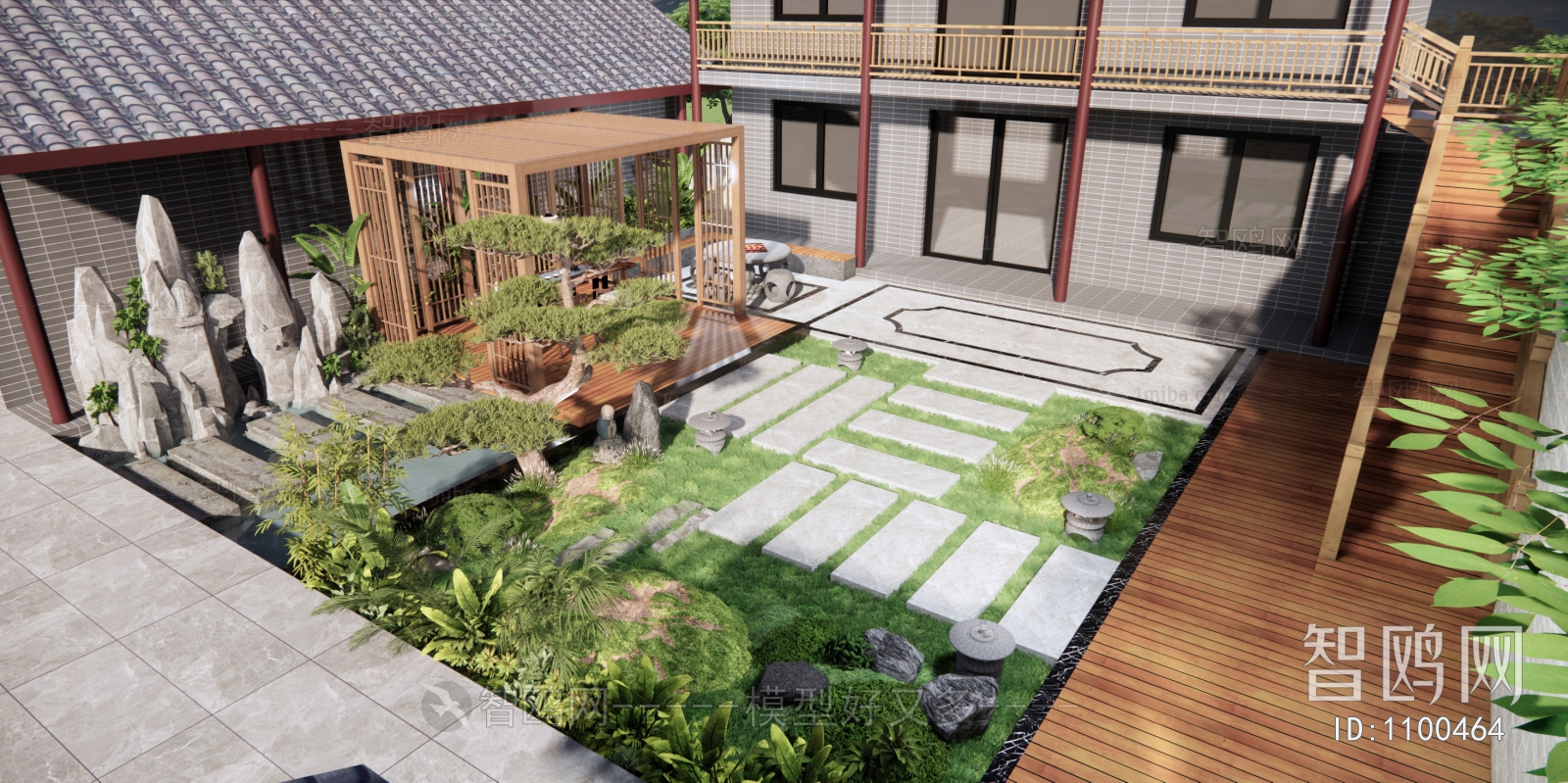 New Chinese Style Courtyard/landscape