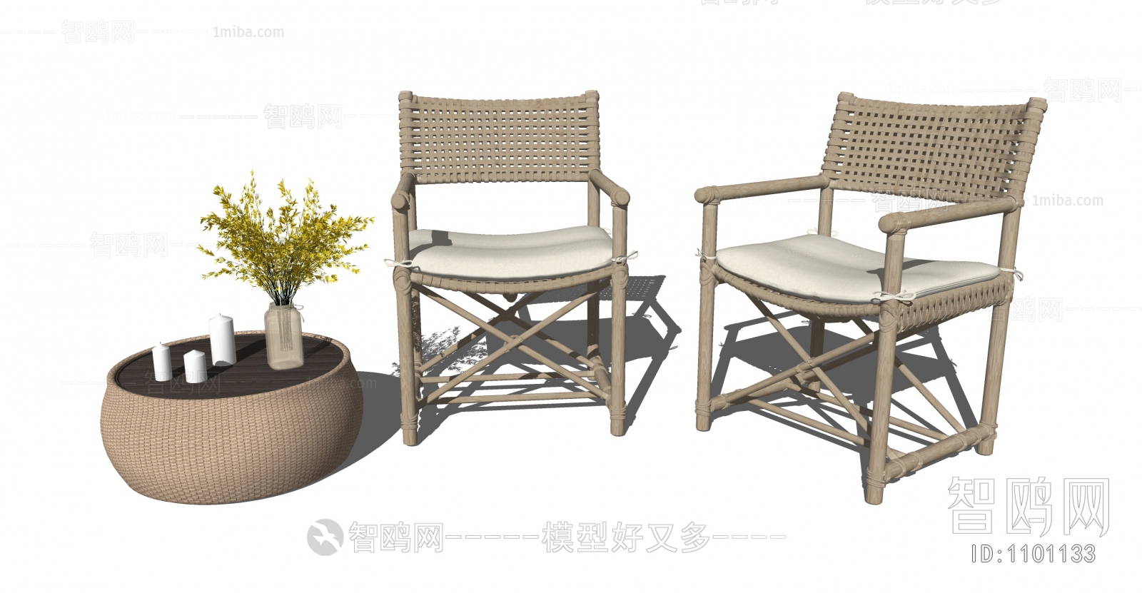 New Chinese Style Lounge Chair