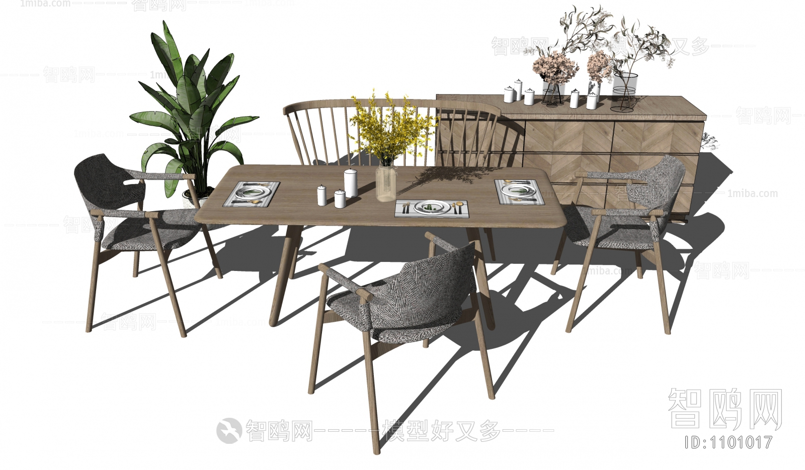 Nordic Style Dining Table And Chairs