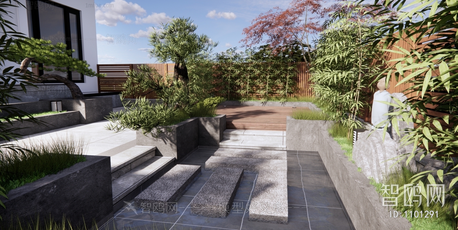 New Chinese Style Courtyard/landscape