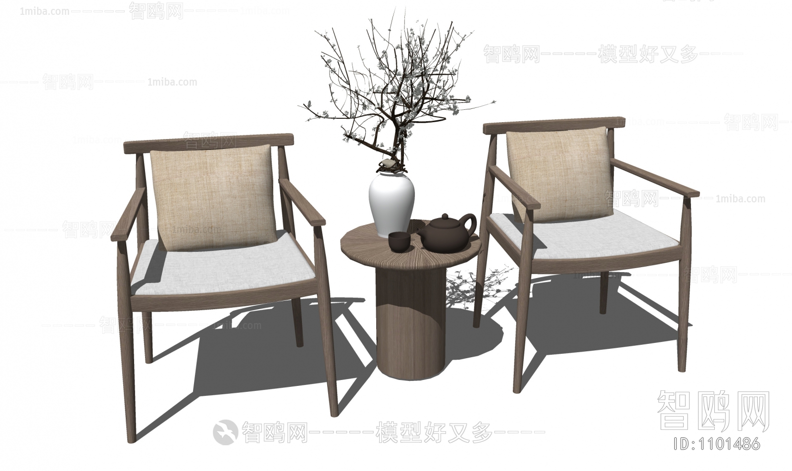 New Chinese Style Lounge Chair