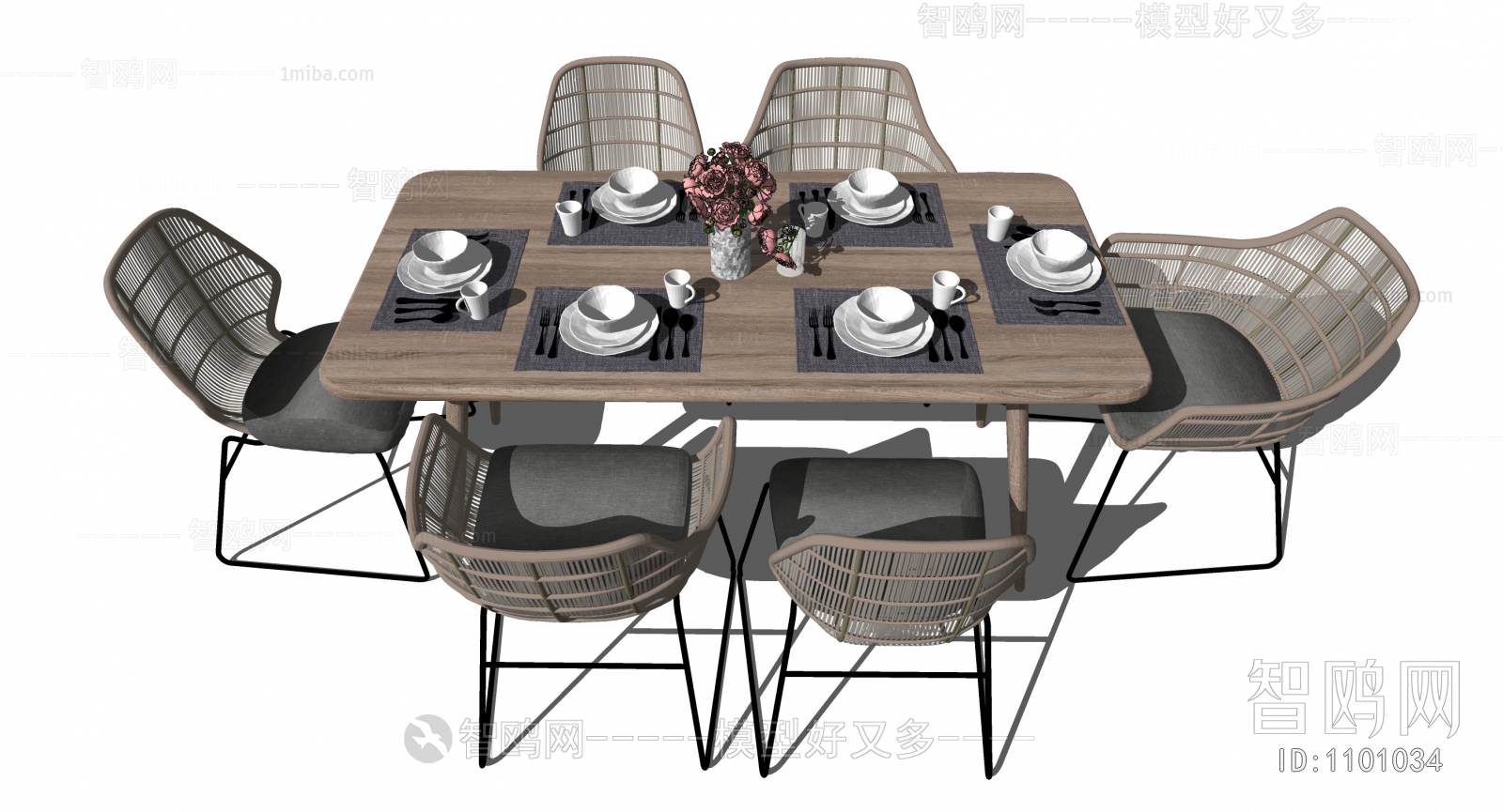 Nordic Style Dining Table And Chairs