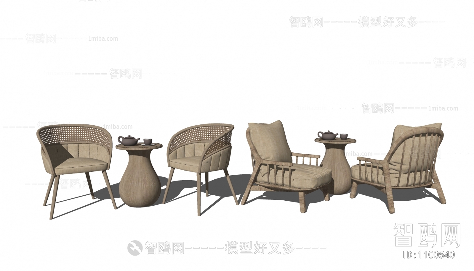 New Chinese Style Lounge Chair