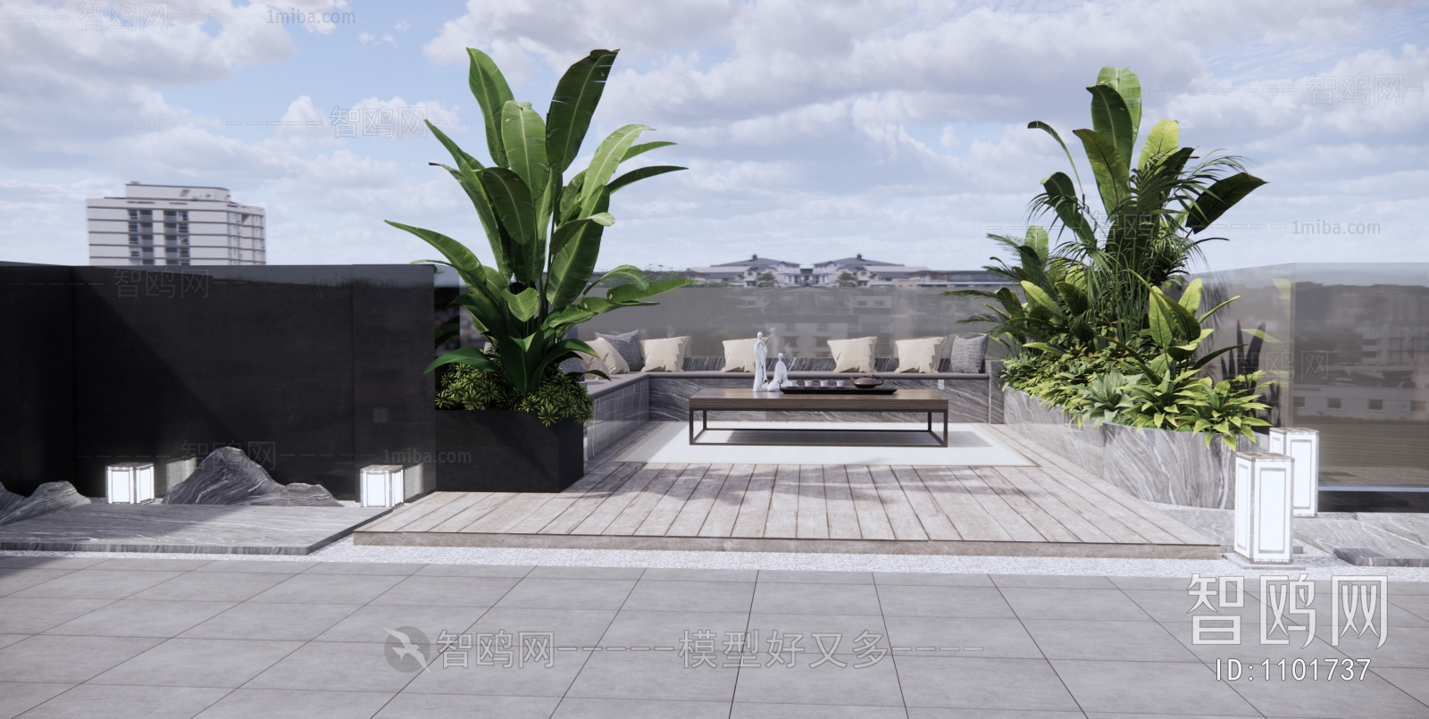 New Chinese Style Courtyard/landscape