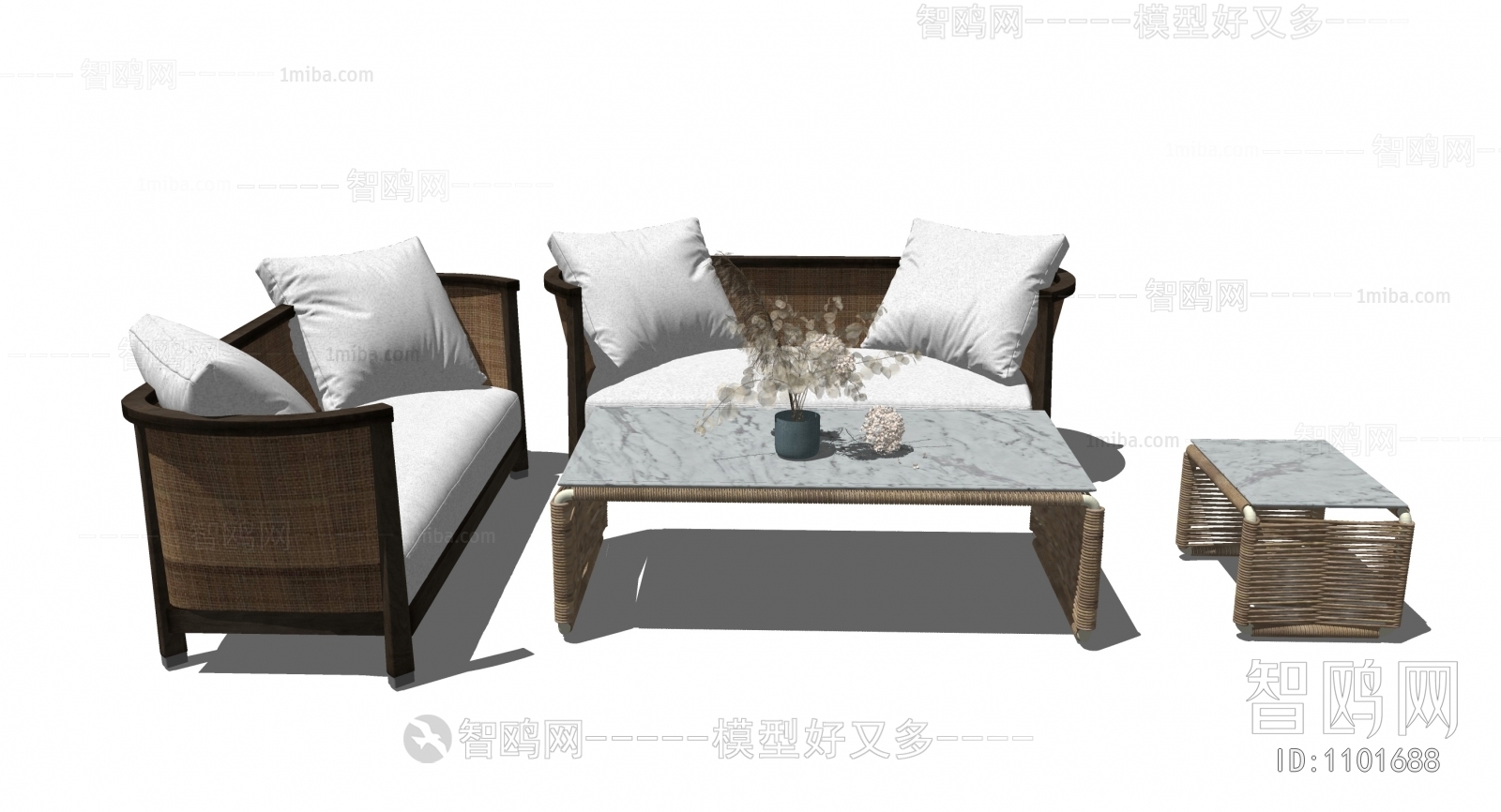 Southeast Asian Style Sofa Combination