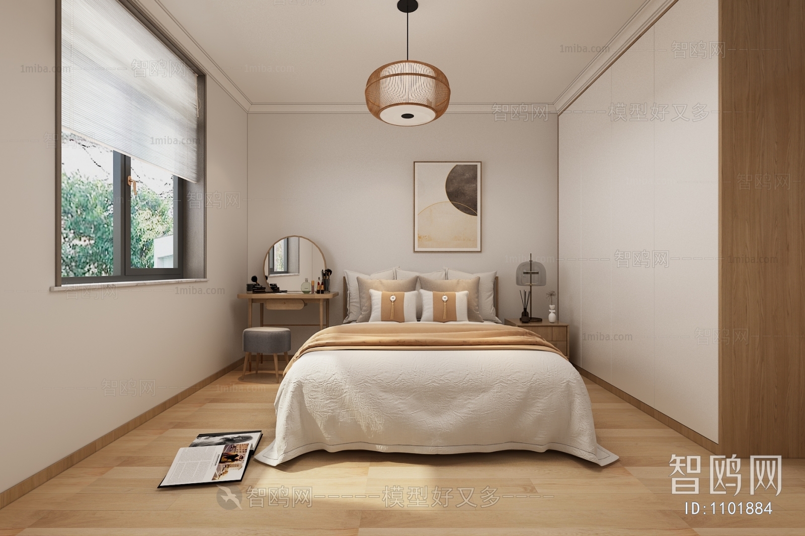 New Chinese Style Bedroom