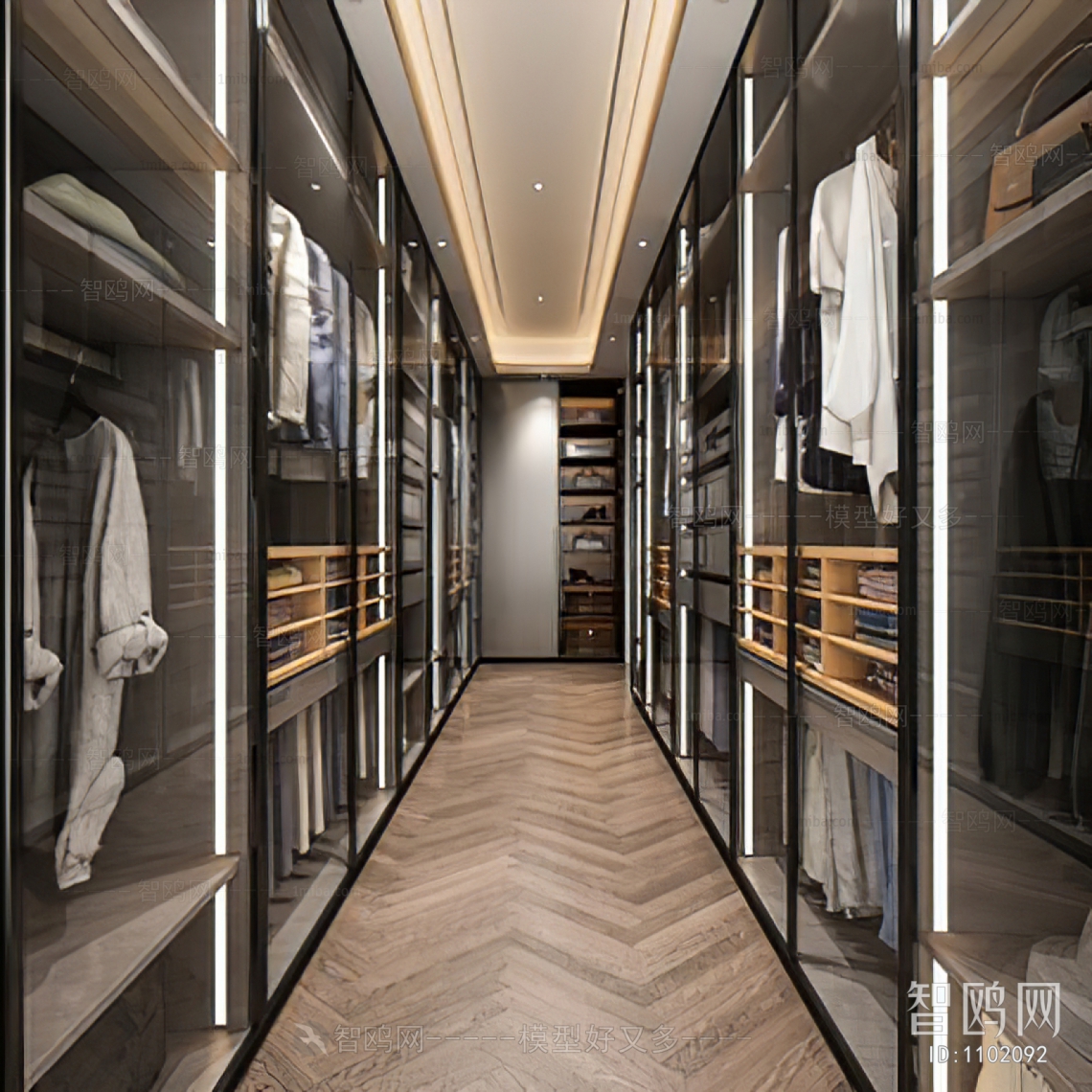 Modern Clothes Storage Area