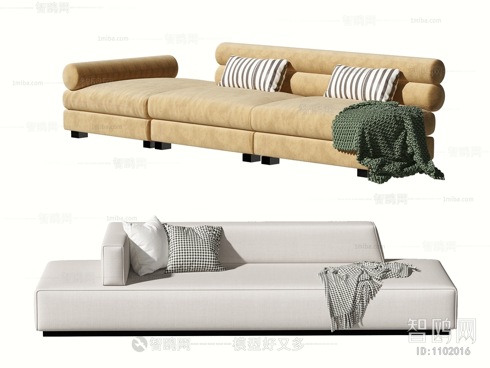 Modern Multi Person Sofa