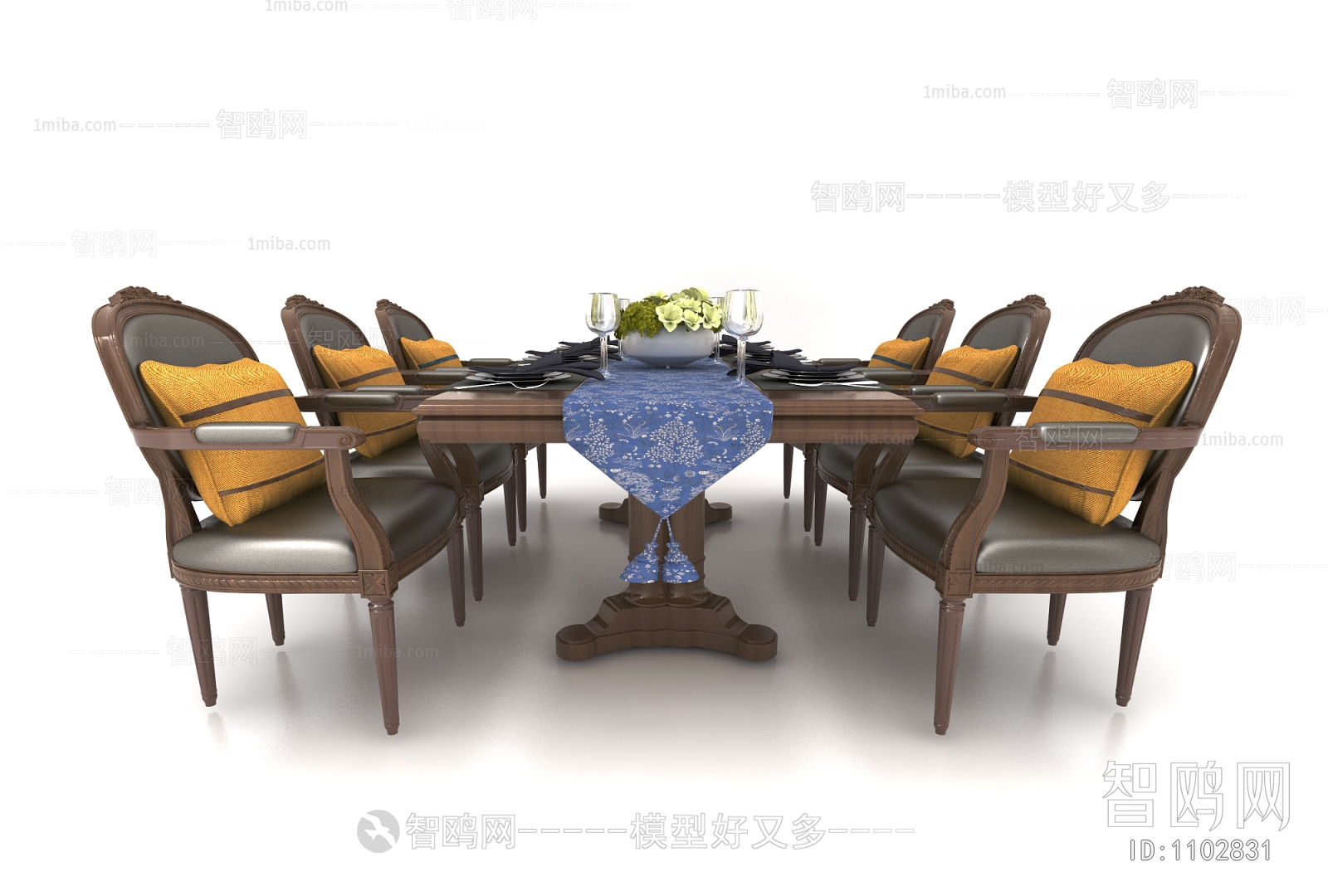 European Style Dining Table And Chairs