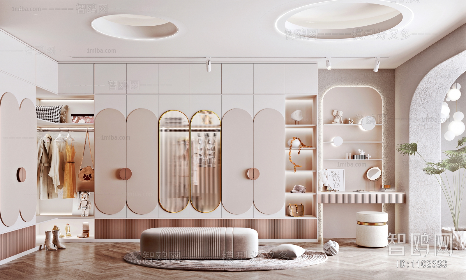 Modern Clothes Storage Area