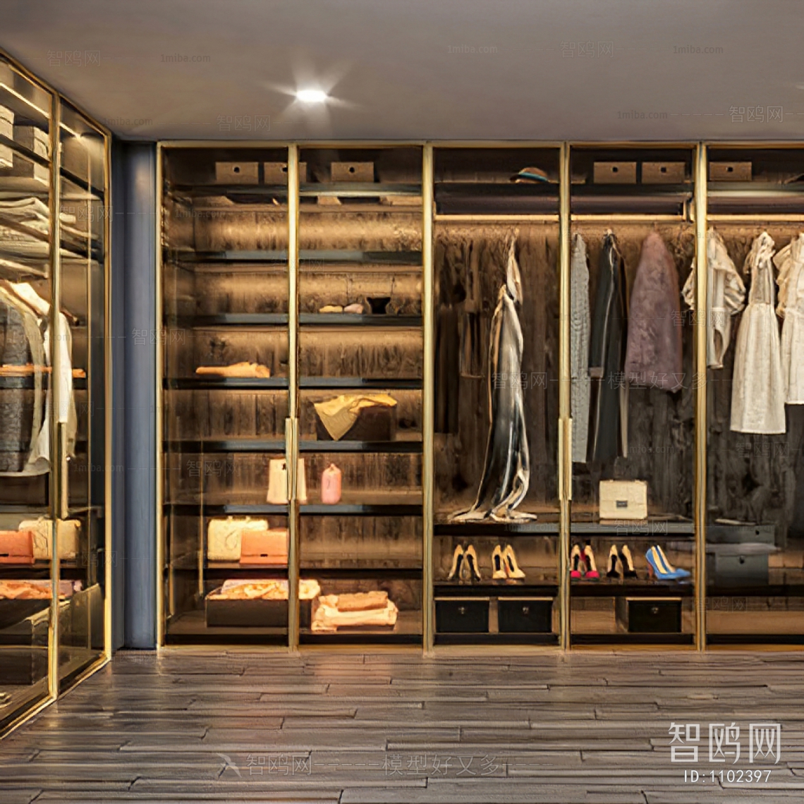 Modern Clothes Storage Area