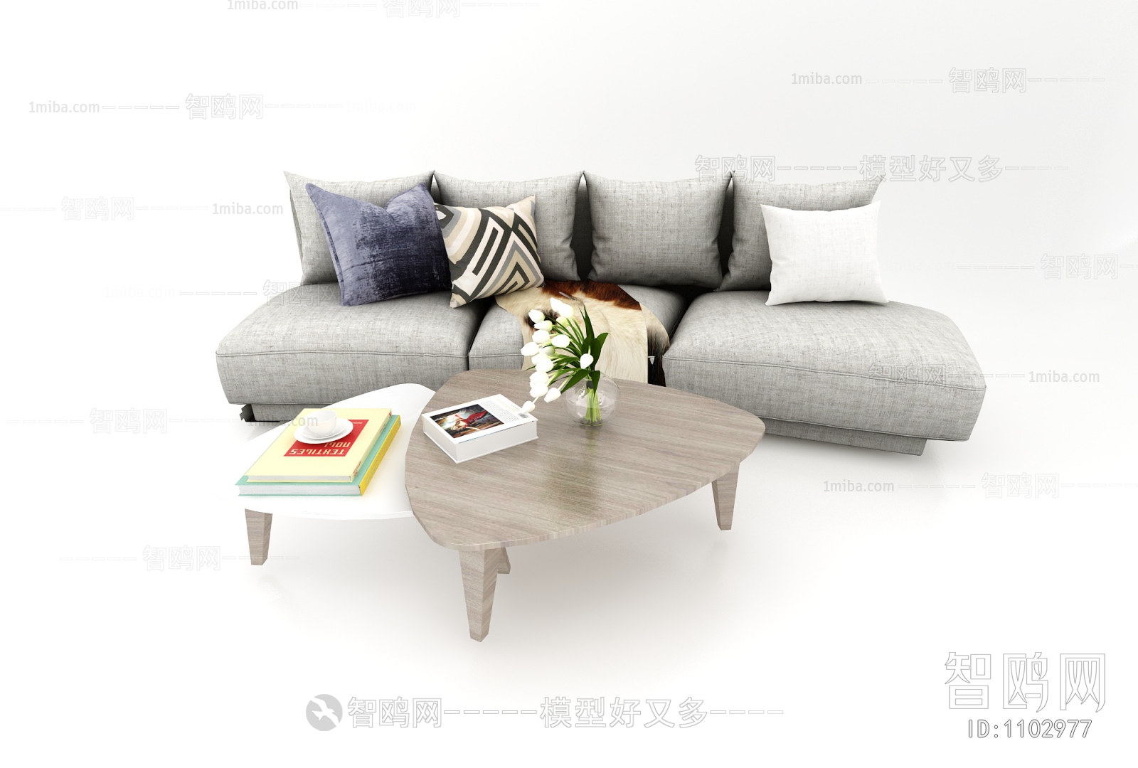 Modern Three-seat Sofa