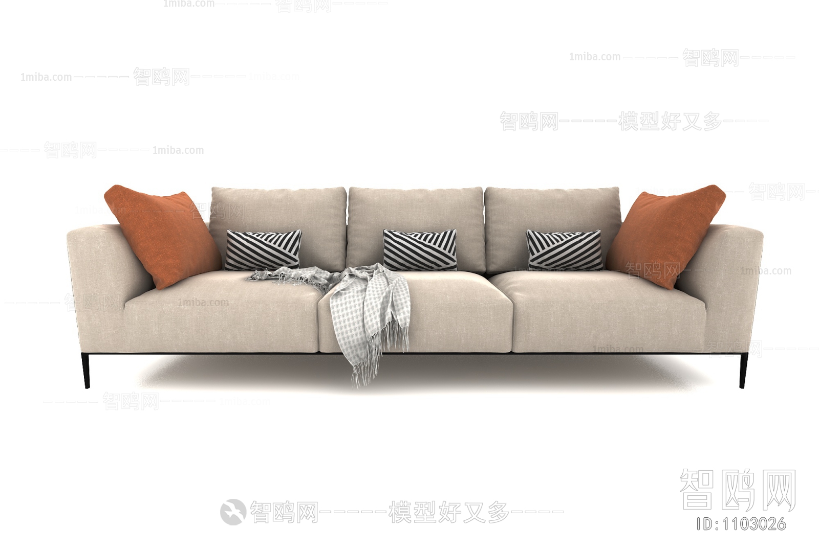 Modern Three-seat Sofa