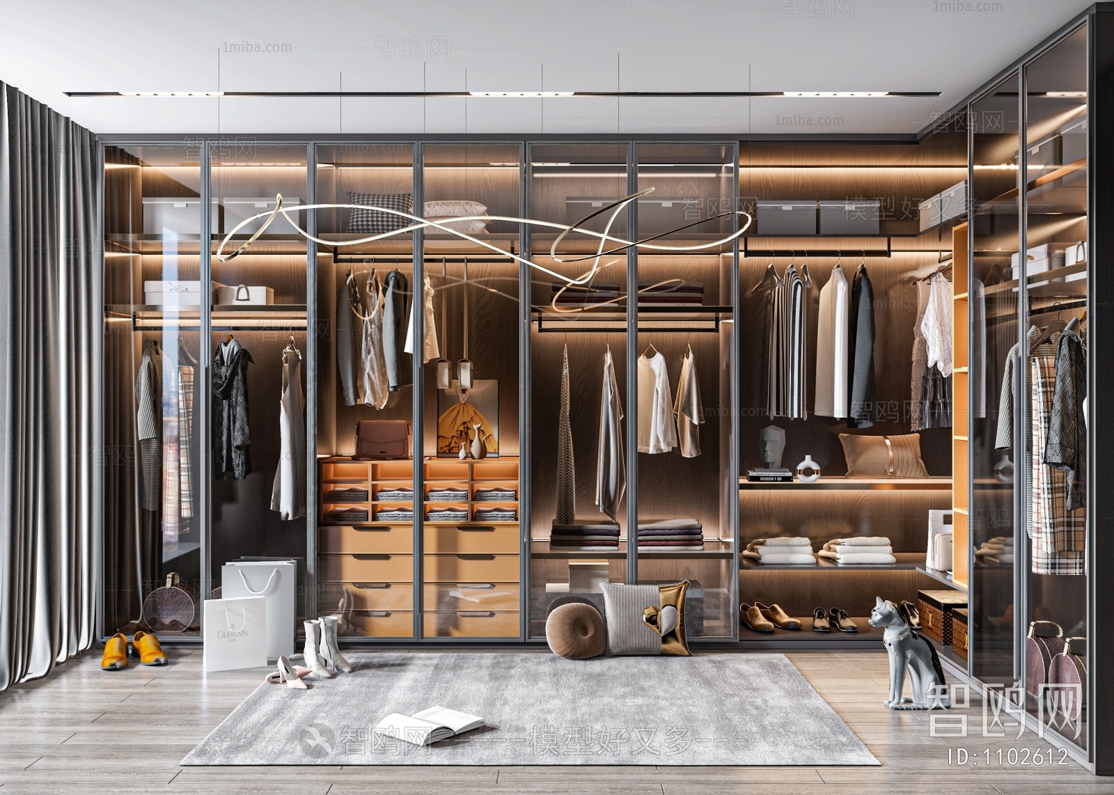 Modern Clothes Storage Area