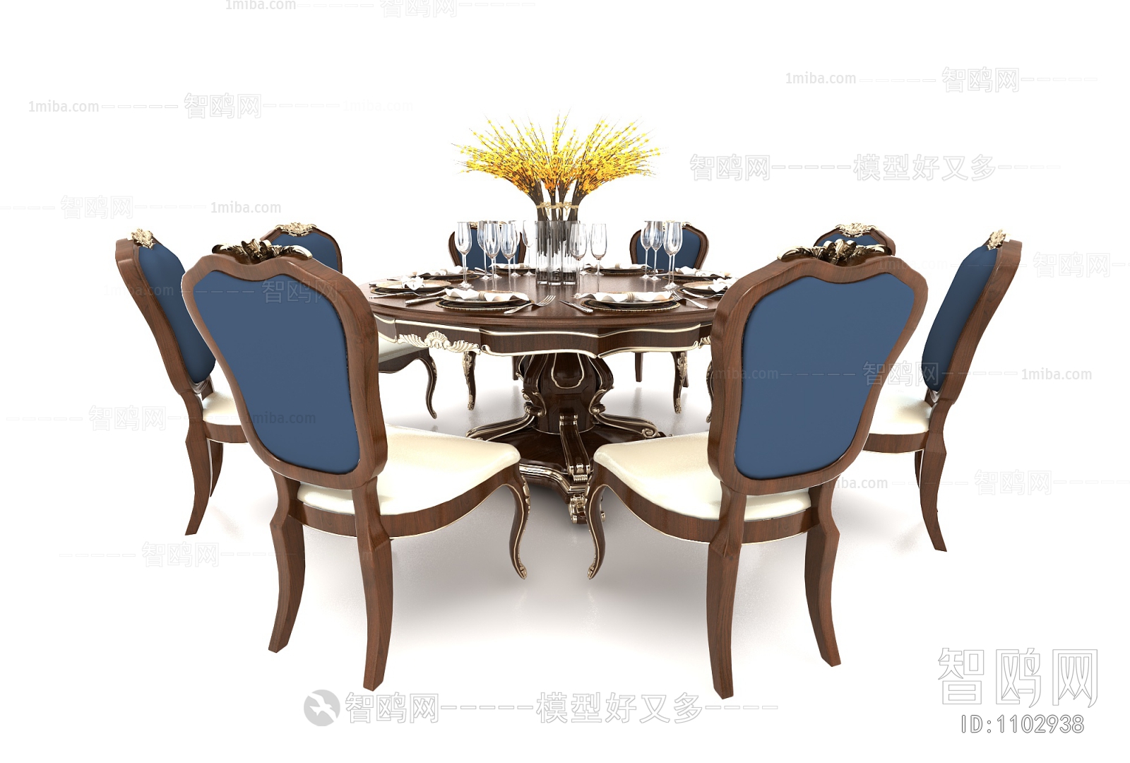 European Style Dining Table And Chairs