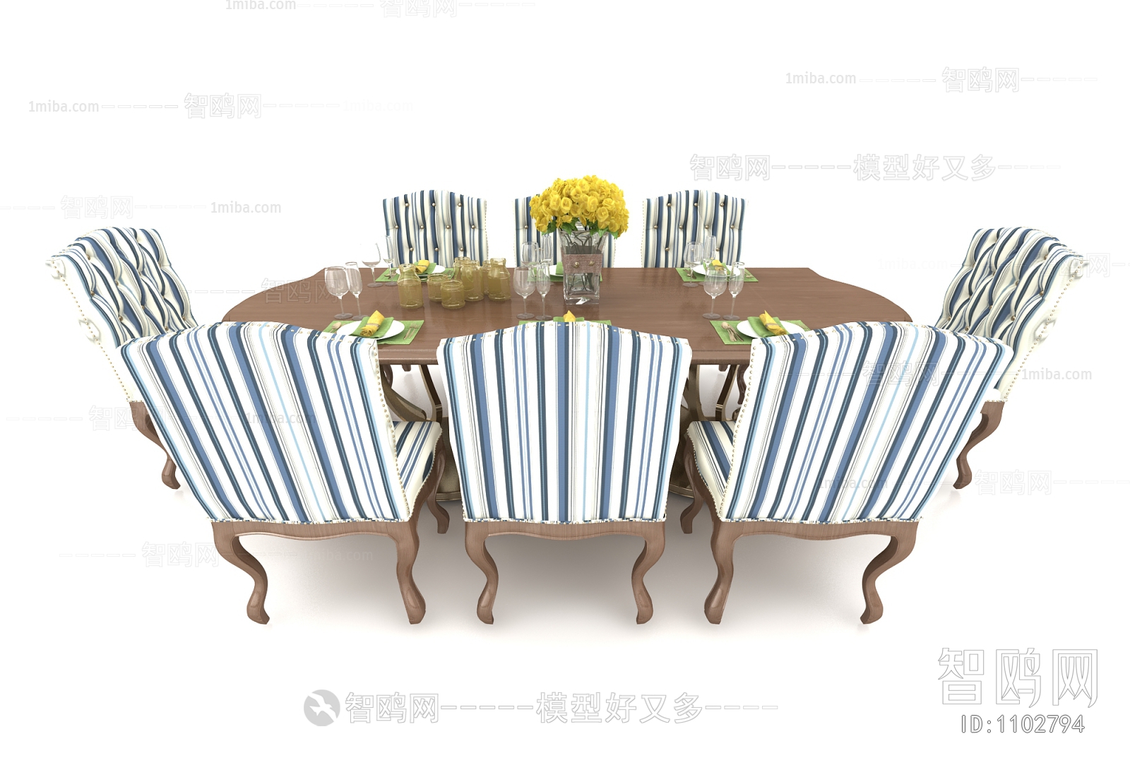 American Style Dining Table And Chairs