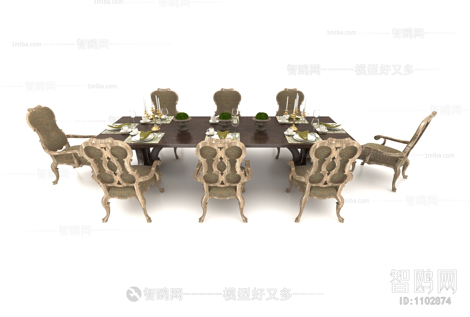 European Style Dining Table And Chairs