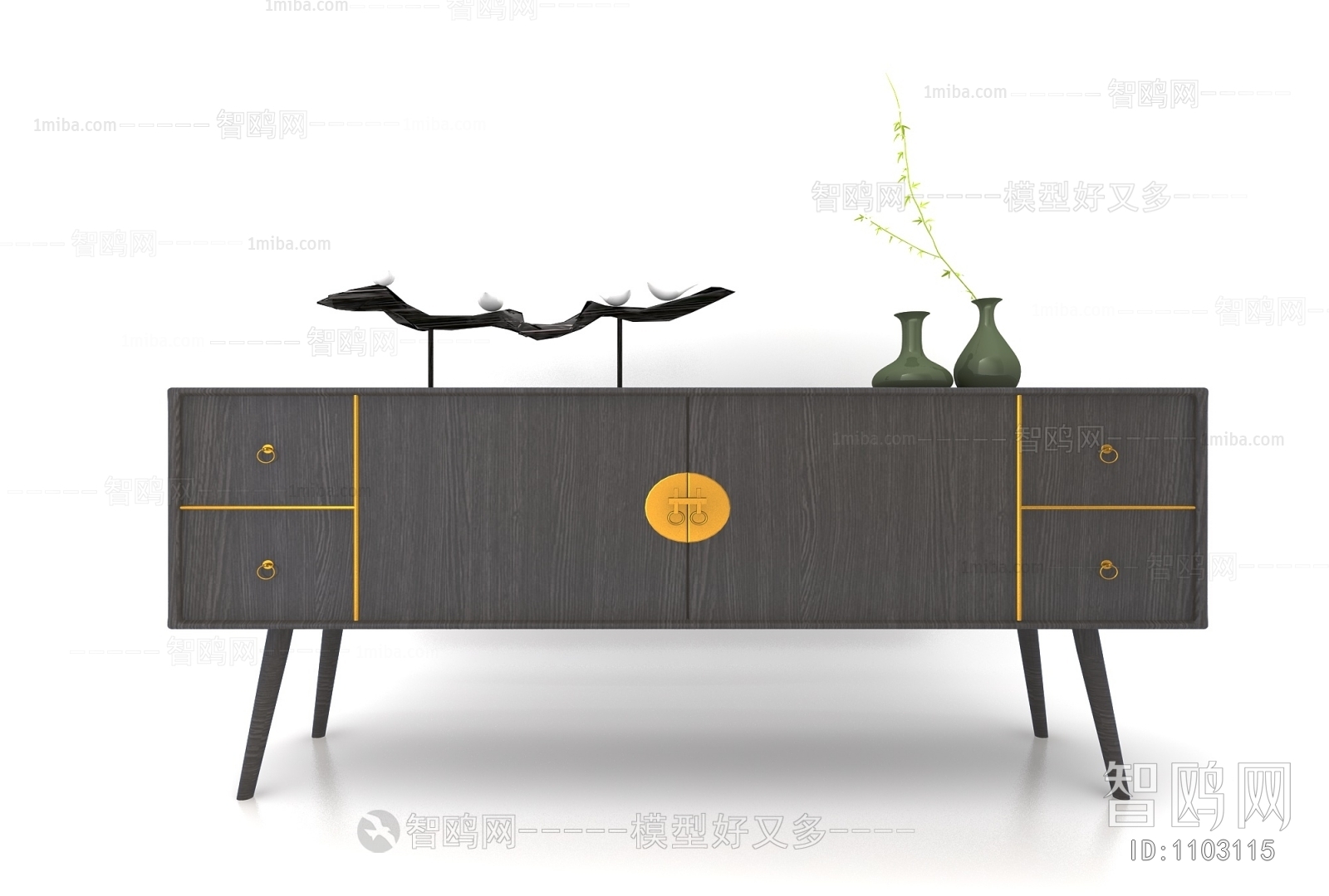 New Chinese Style TV Cabinet