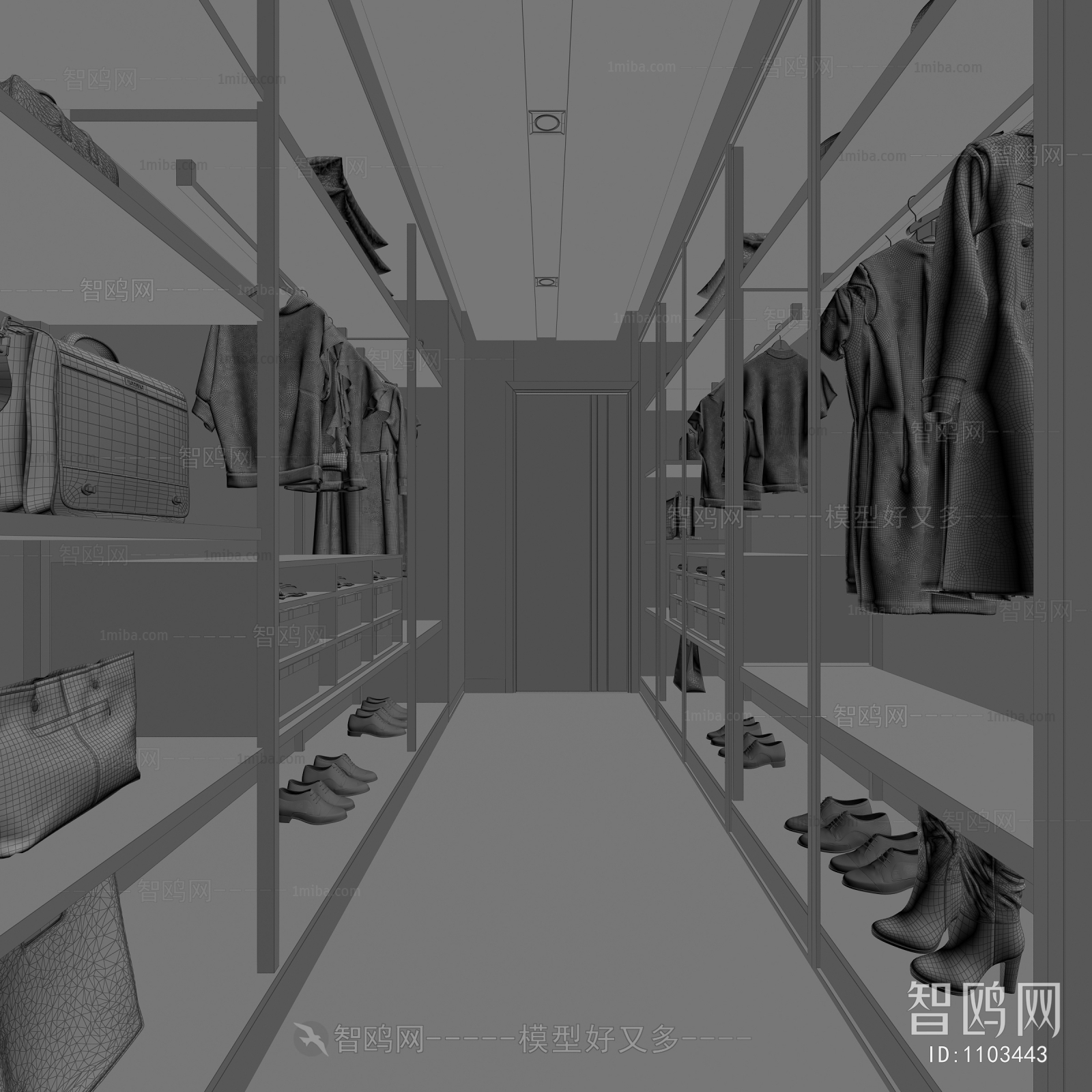 Modern Clothes Storage Area