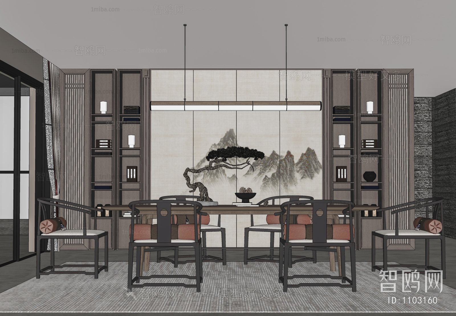 New Chinese Style Dining Room