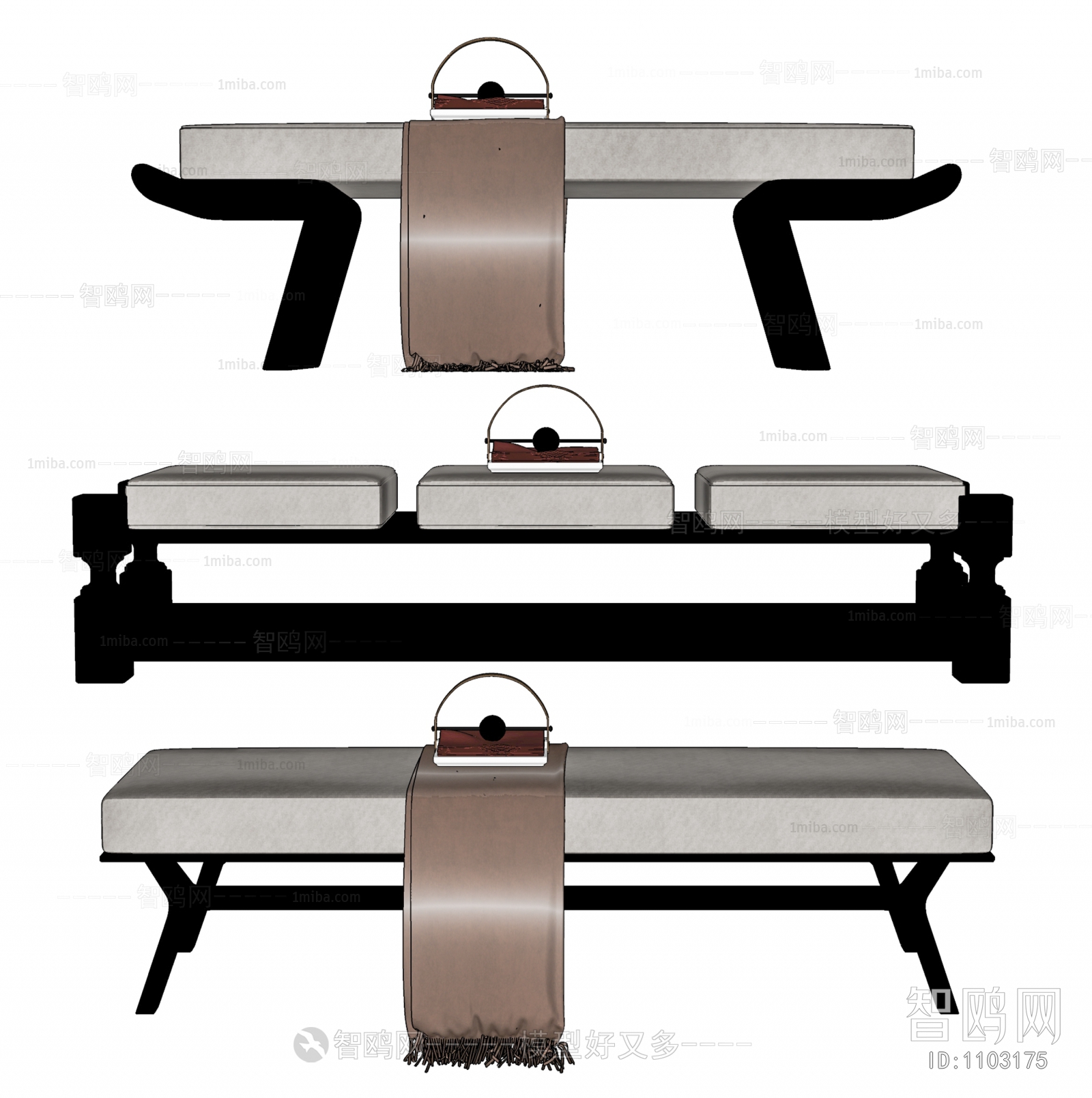 New Chinese Style Bench