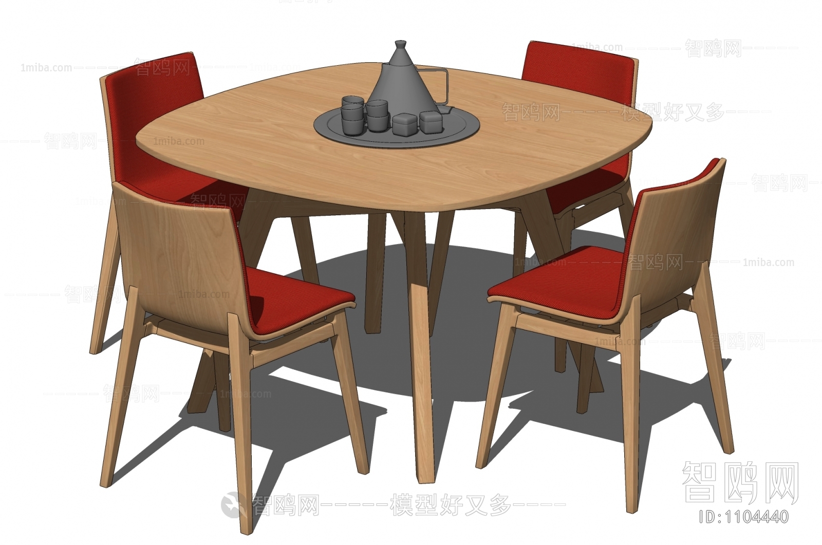 北欧木质餐桌椅